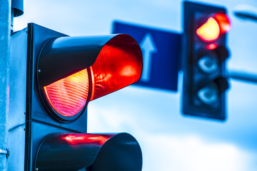 Rood licht stoplicht